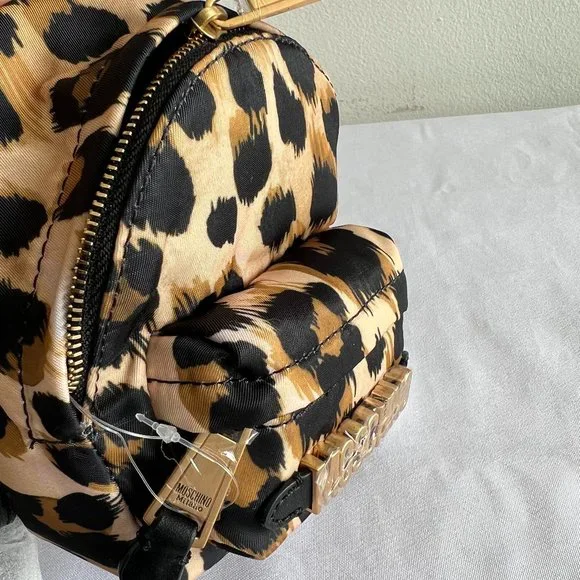 AW21 Moschino Couture Jeremy Scott Leopard Print Shoulder Bag Mini